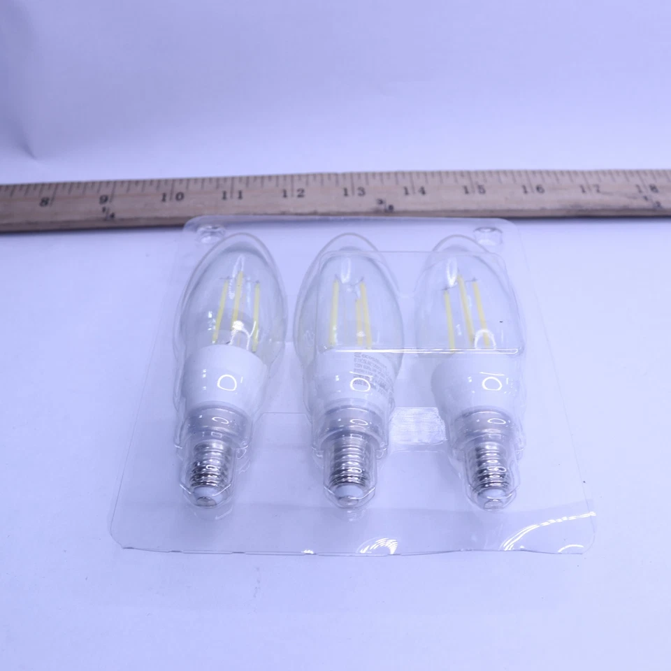 (3-Pk) EcoSmart Dusk to Dawn LED Vintage Edison Light Bulb Daylight 1006 305 810 - Image 4 of 4