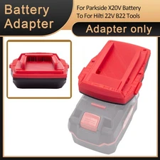 Adapter For Parkside X20V Lithium Battery To For Hilti 22V Tools Adapter Only
