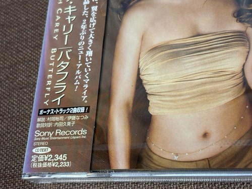 MARIAH CAREY Butterfly JAPAN CD SRCS8500 w/ OBI 1997 issue discoloration on OBI - Picture 9 of 10