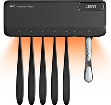 UV Toothbrush Sanitizer Holder for Bathrooms, 5 1 1 Slots Toothbrush Sanitize...