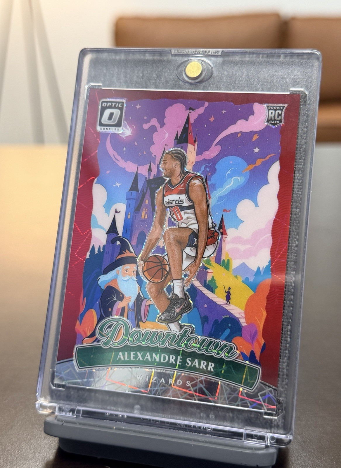2024-25 Panini Donruss Optic Alexandre Sarr #18 Downtown Rookie Prizm Wizards