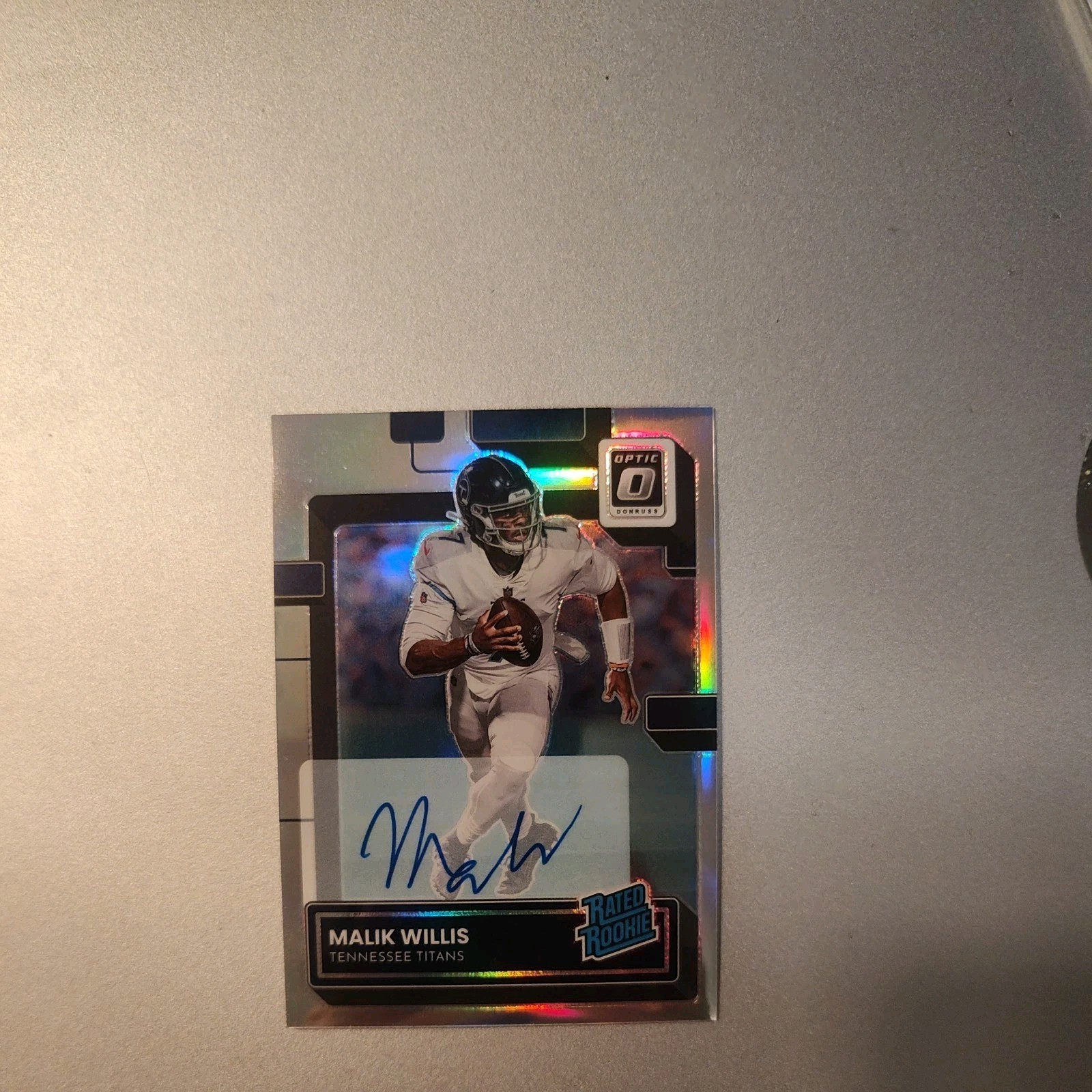 2022 Panini Optic - Rated Rookie Holo Prizm Autographs #203 Malik Willis /125
