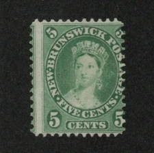 New Brunswick Scott 8 5-cent issue unused no gum