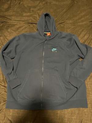 Nike Air Heritage Sportswear Full Zip Hoodie Jacket XXL 809056-424