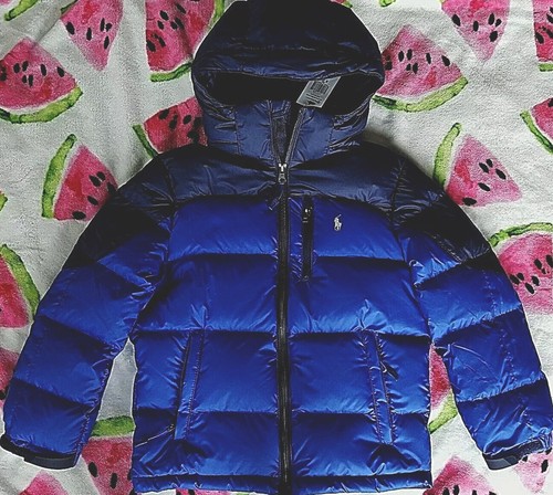 Ralph Lauren Ripstop Down Jacket - Boy's Sapphire Star, Size S