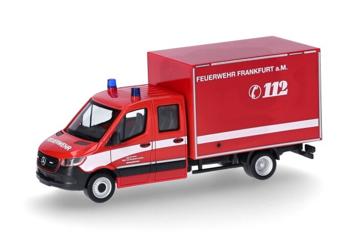 Herpa 097789 | MB Sprinter '18 Doppelkabine Koffer ""Feuerwehr Frankfurt am Main
