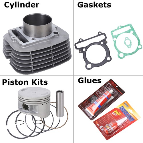 TOP NOTCH PARTS CYLINDER PISTON GASKET TOP END KIT FITS YAMAHA WARRIOR 350 1987 1988 1989 1990 1991 1992 1993 1994 1995 1996 1997 1998 1999 2000 2001 2002 2003 2004, Engine - Canada
