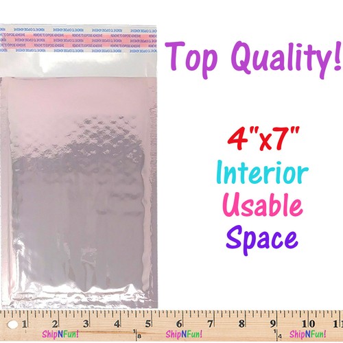 4x8" Teal, Gold, Rose Gold, Metallic Bubble Mailers, Padded Shipping Envelopes - Picture 33 of 63