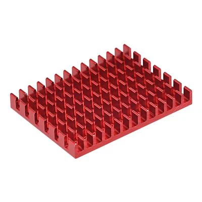 6 Stück Kühler Aluminium Kühlkörper 30x40x5mm für CPU mit Selbstklebende Pad Rot - Bild 1 von 4