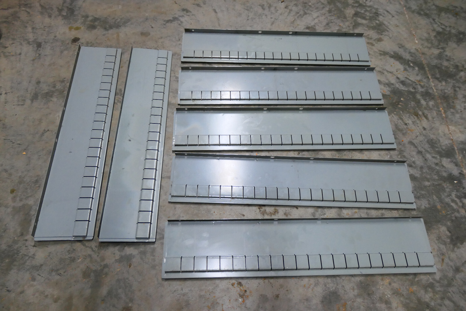 Lot of 7 Stanley Vidmar Lista Drawer Dividers Parts 22” 41/2