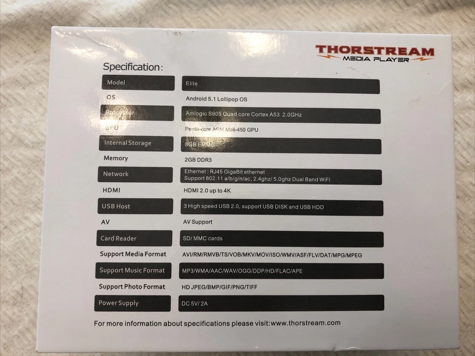 Caja multimedia y control remoto Thorstream StreamSmart Elite Streaming TV Foto 3 de 4
