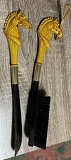 Vintage Horse Head Shoe Horn And Show Brush Set