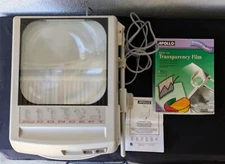 Apollo Overhead Projector Concept 2210 Tested Works +59 Sheets Transparency Film
