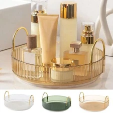 Bathroom Organizers and Storage Rotating Makeup Organizer Tray for Perfume Skinc
