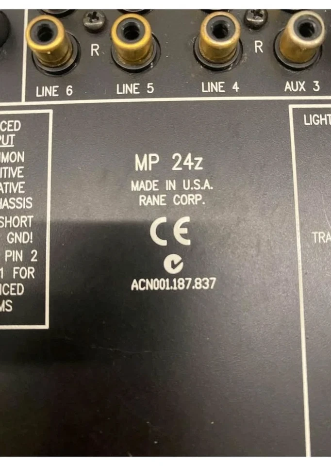 Rane MP 24z Analog Club Mixer 9 Inputs 4-Channel Professional Rack Mount Black - Image 3 of 3