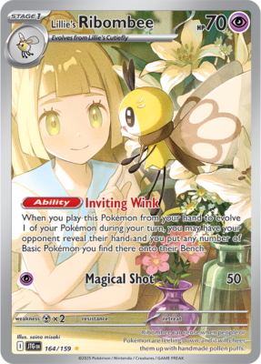Lillie's Ribombee 164/159 Illustration Rare - Pokémon Journey