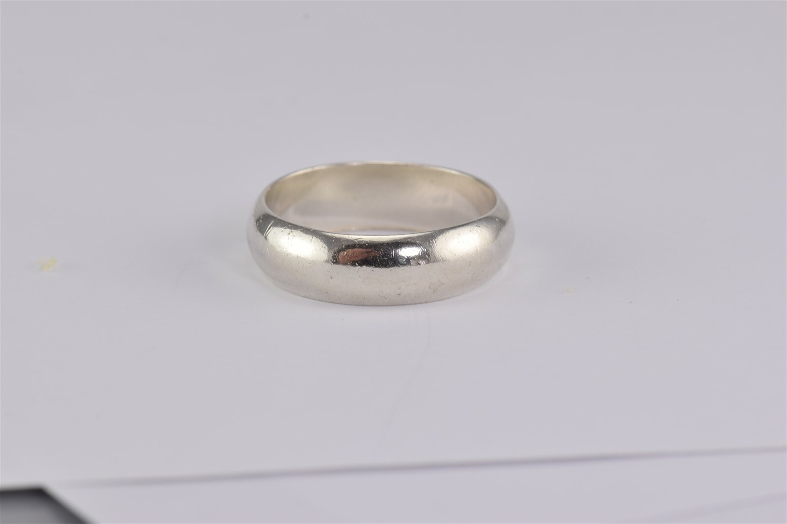 Sterling Silver Solid Rounded Side Simple Band Ri… - image 5