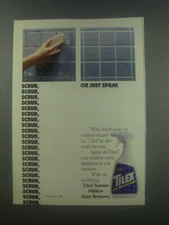 1988 Tilex Instant Mildew Stain Remover Ad - Or just spray