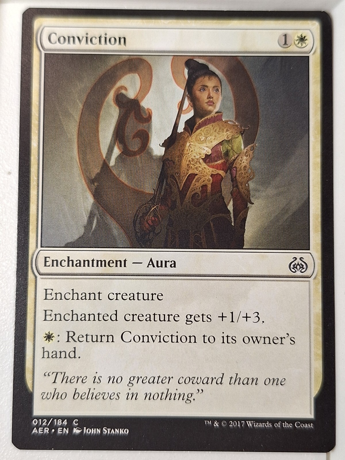 Conviction - Aether Revolt - Magic the Gathering MTG Nice!
