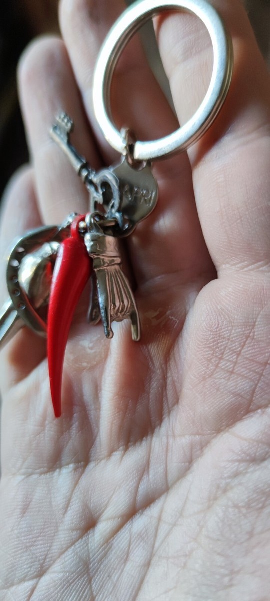Portachiavi portafortuna capri, corno, corna, ferro cavallo