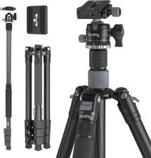 AP-20 Carbon Fiber Tripod 62.2" with 360 Ball Head for DSLR Cameras