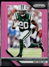 2018 Panini Prizm PINK PRIZM #53 ISAIAH CROWELL New York Jets F2