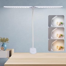 Rechargeable Reading Night Light Flexible LED Dimmable Book Lamp Clip-on Desk UK