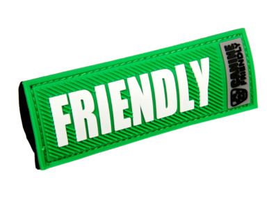 Bark Notes ''Get the Message'' for Dog Collar or Leash - FRIENDLY Canine Friendly