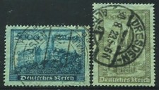 Germany 1923 set of 2 stamps SG 267/8 Used cat £11.75
