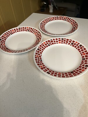 Corelle Precious Colors Ruby Red Luncheon Plates