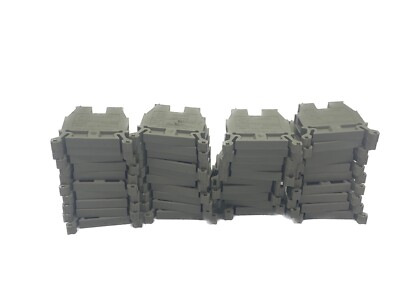 LOT of 40 Allen Bradley 600V Gray Din Rail Terminal Blocks 1492-W4