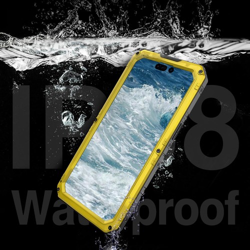 For iPhone 15 14 13 12 11 X 8 7 Shockproof Rugged Aluminum Waterproof Phone Case - Picture 28 of 31
