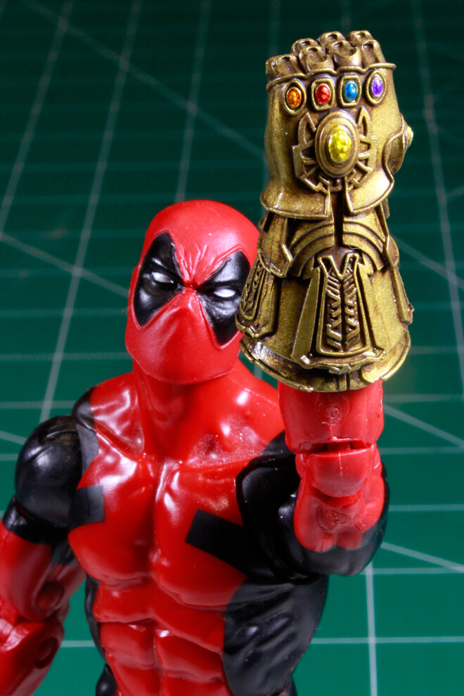 Custom Resin Cast Gauntlet 1:12 scale Infinity stones Thanos Endgame