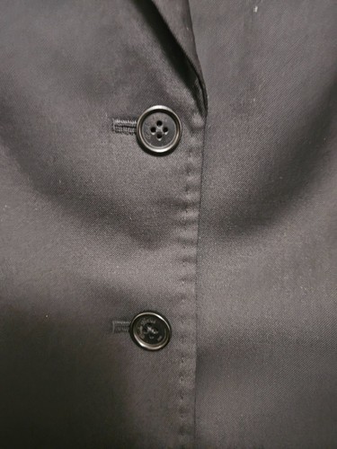 Brooks Brothers Fabric Italian Wool Black Solid Blazer Sz 10 EUC - Picture 8 of 8