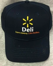 Walmart Associate Navy Blue Deli Embroidered Cap Cotton Adjustable BRAND NEW