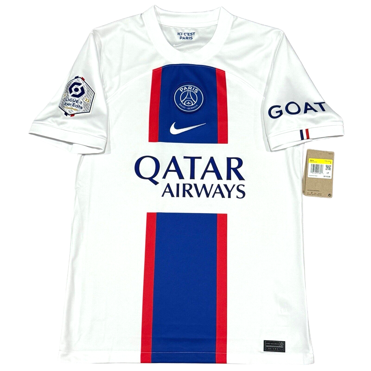 2022/23 PSG Third Jersey #7 Mbappe Small Nike Soccer League