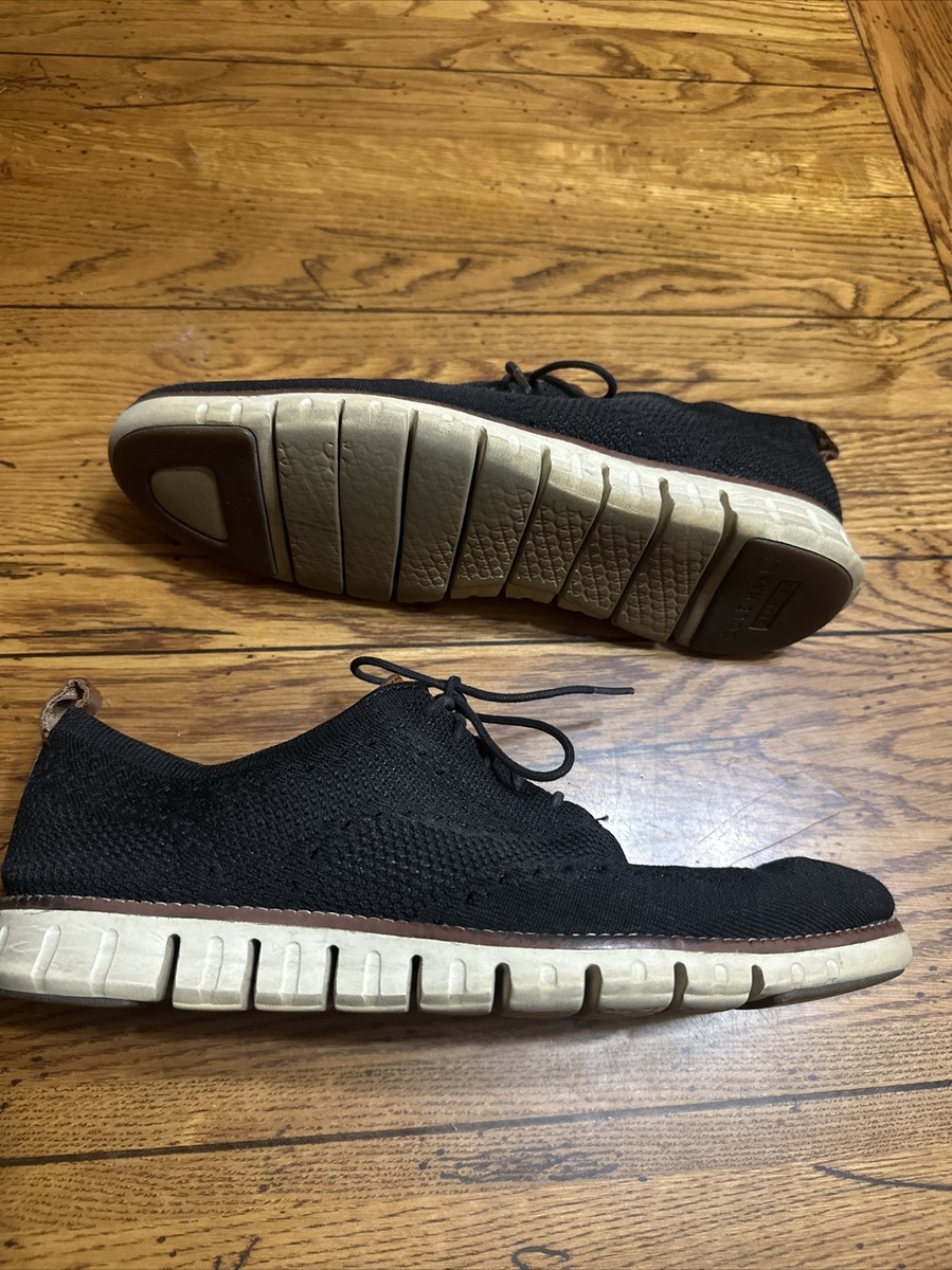 Cole Haan Zerogrand Wingtip Oxford Knit Shoes Black Men\'s Size 10.5 s-l400.jpg main image 2