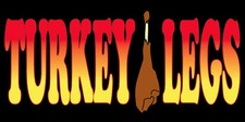 20x48 Inch TURKEY LEGS Vinyl Banner Food Concession Sign - kb