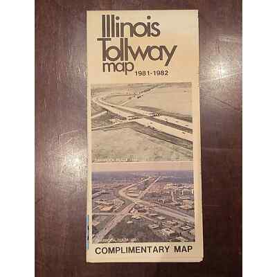Illinois Tollway Complimentary Map 1981-1982 Edition (NG)