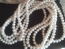 Vintage Imperial Pearls by Josh Bazar Cultured Pearl Necklace 96''L