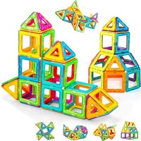 Condis Magnetische Bausteine 62 Teile, Magnet-Spielzeug Magneten Magnetbausteine