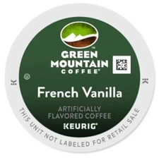 Green Mountain Coffee French Vanilla Coffee, 72 K-Cup Pods - Bulk Old Stock