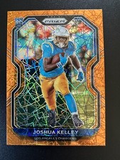 2020 Prizm Joshua Kelley Orange Laser Velocity Rookie SP RC #326 Chargers UCLA