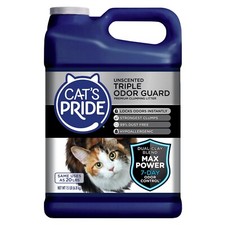 Cat's Pride Max Power Triple Odor Guard Unscented Clumping Cat Litter 15 lb Jug