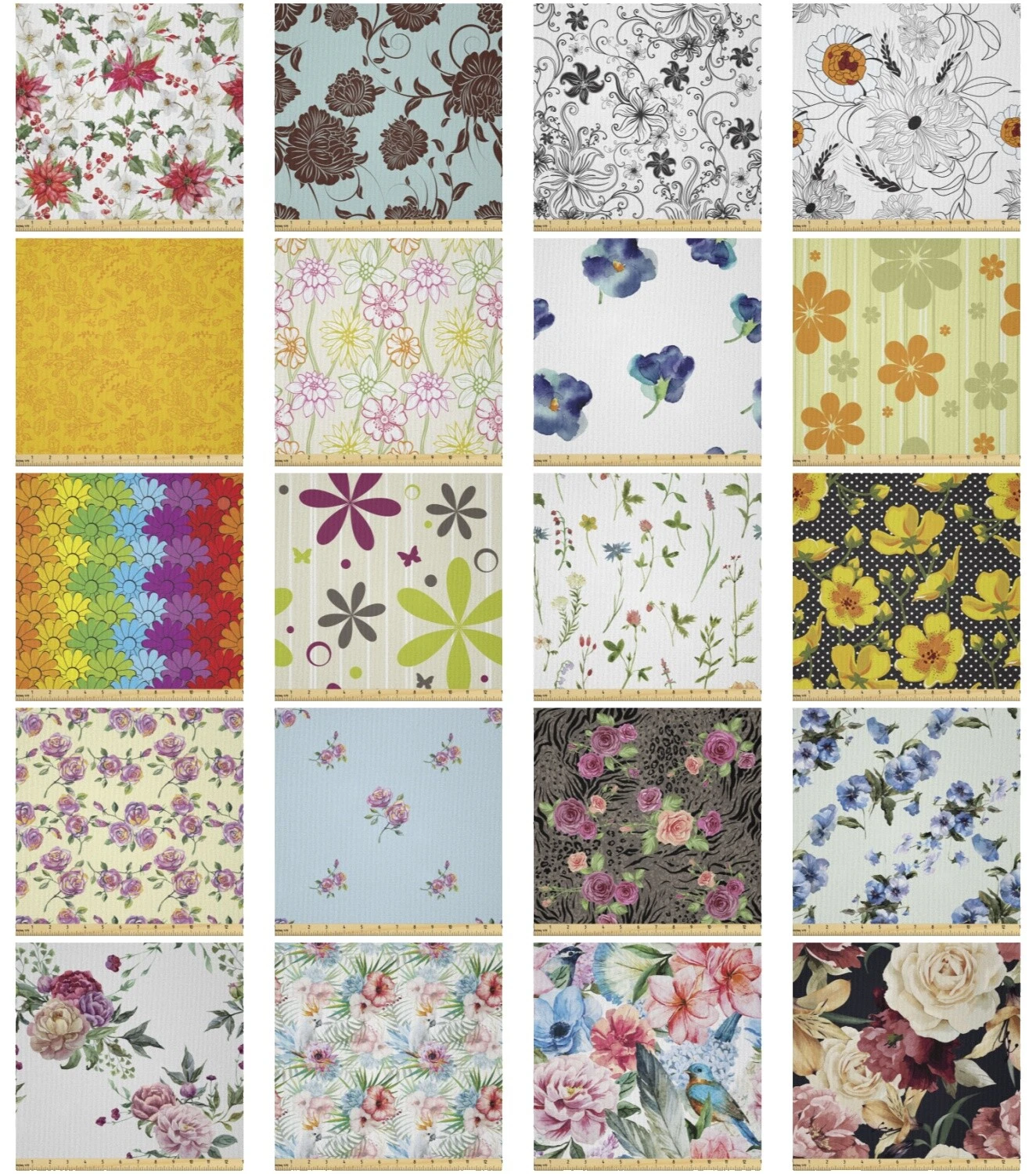 Géneros artesanales flores y plantas de Microfibra