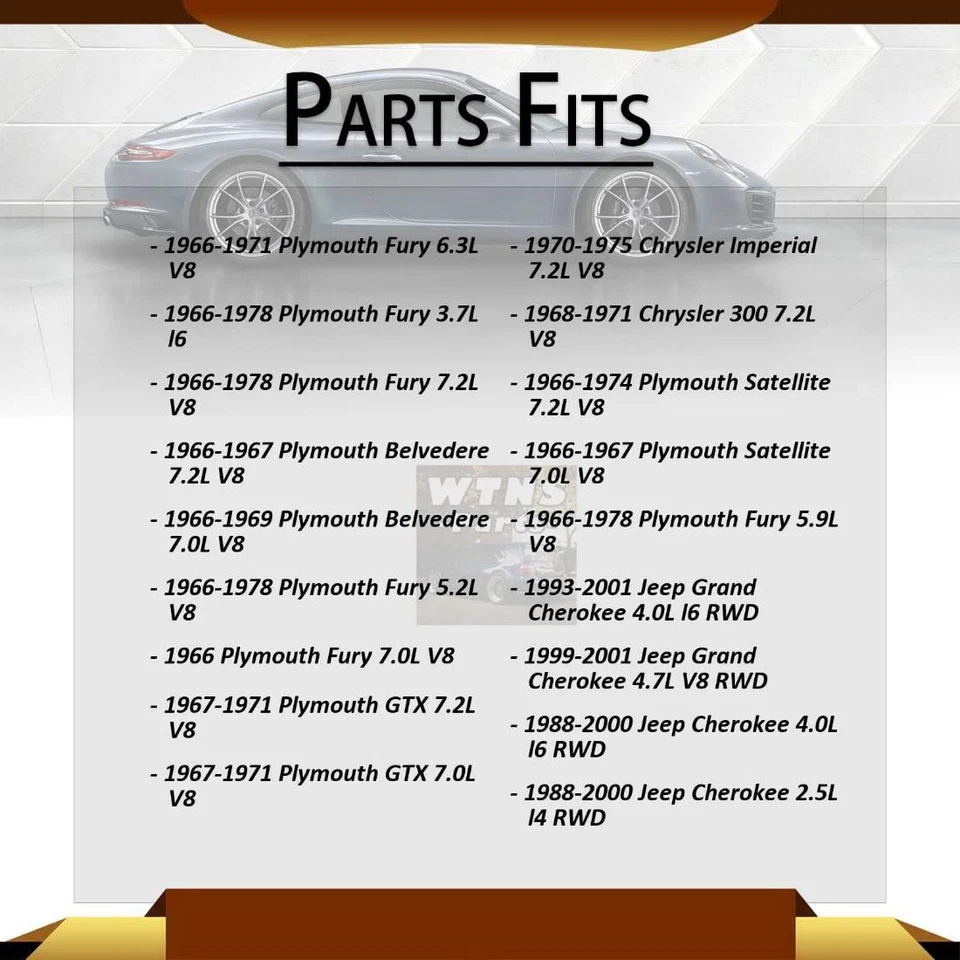 2x GMB U-Joints eixo traseiro todas as juntas para Plymouth Valiant -- 1968-1969 - Imagem 2 de 4