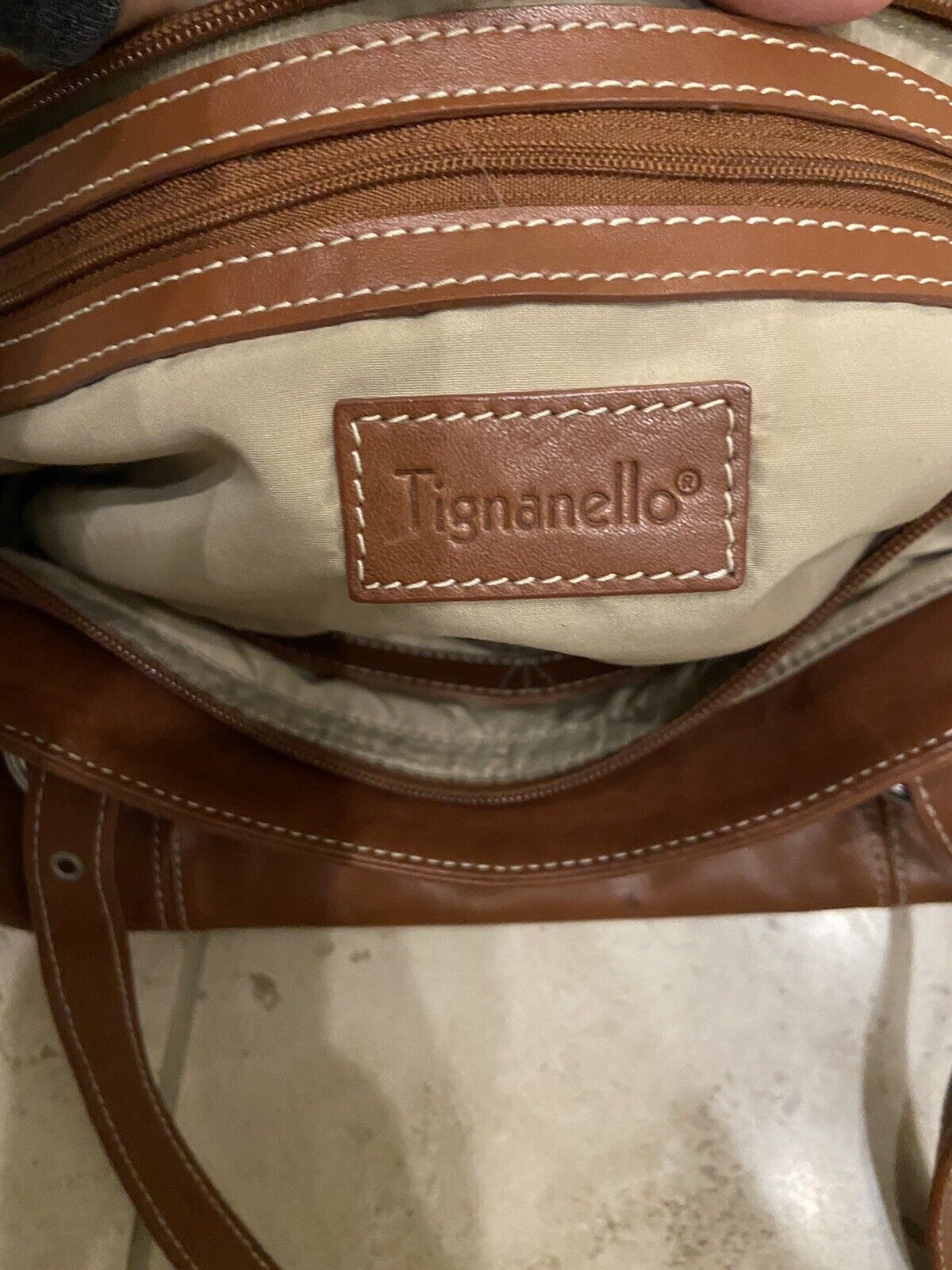 Tignanello Genuine Leather Shoulder Bag Handbag B… - image 10