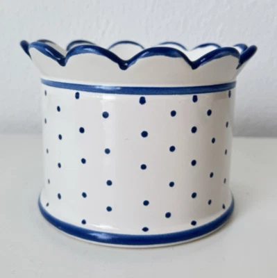 Gmundner Keramik Tupferl blau Blumentopf 12 cm GK2449 (2512DE22) 07/26 - Bild 1 von 4