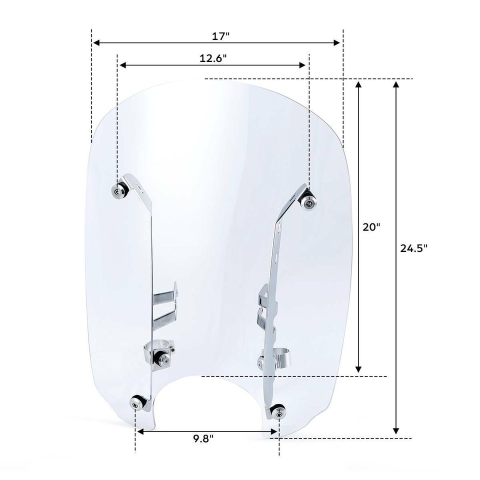 Mount kit windshield fats-slim Indian Scout 15-16 MEK2019