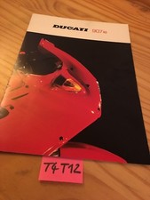 Ducati 907 IE Red Gold Motorcycle Brochure Advertisement Prospectus